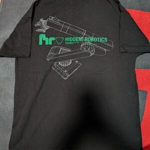 Hidden NY Robotics Strong Arm Tee Black L Made in USA